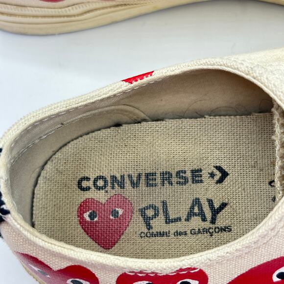 CONVERSE x PLAY Comme des Garçons Chuck 70 Multi Heart Sz 10M 12W - Picture 8 of 9